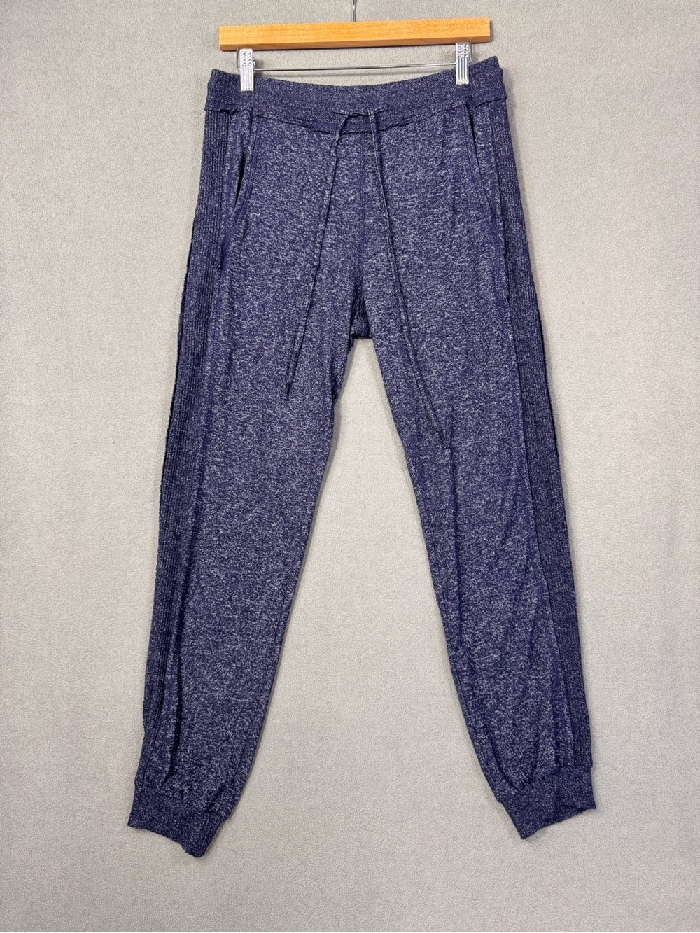 Anthropologie Saturday Sunday Cozy Heathered Navy Jogger Sweatpants, S